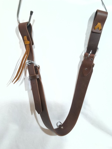 Sangle arriere western marron
