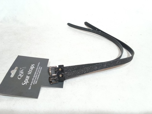Lanières eperons paillettes Qhp noir