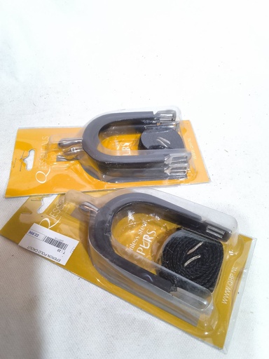 Éperons polo Qhp protection caoutchouc femme