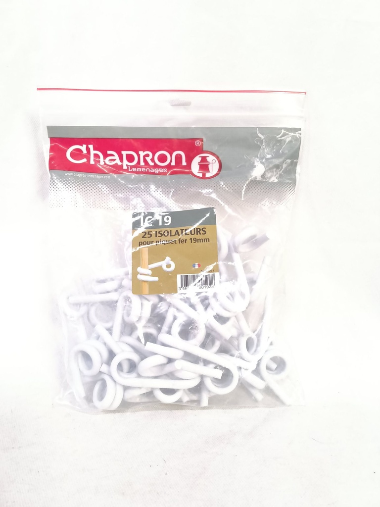 Isolateurs queues de cochons Chapron x25 19mm IC19