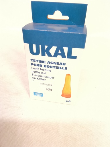 Tétine agneau pour bouteille x6