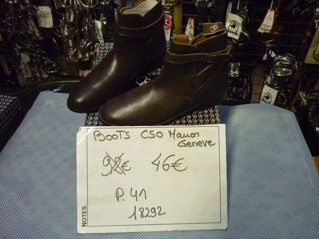 boots cuir cso geneve marron 41