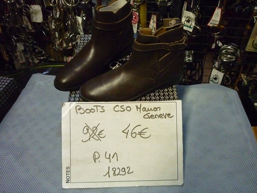 boots cuir cso geneve marron 41