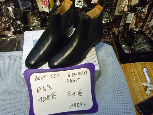 boots cuir cso genova noir 43