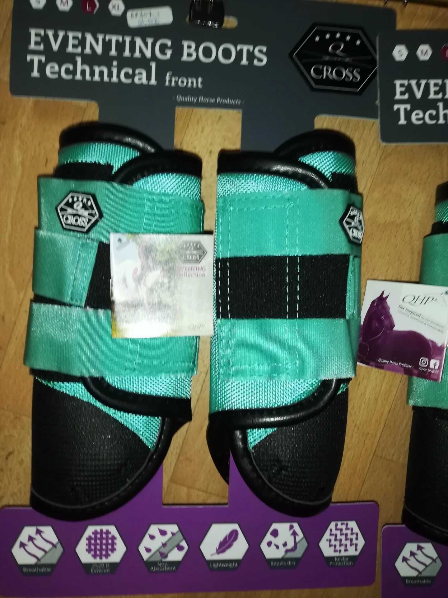 guetres de cross QHP anterieurs mint green