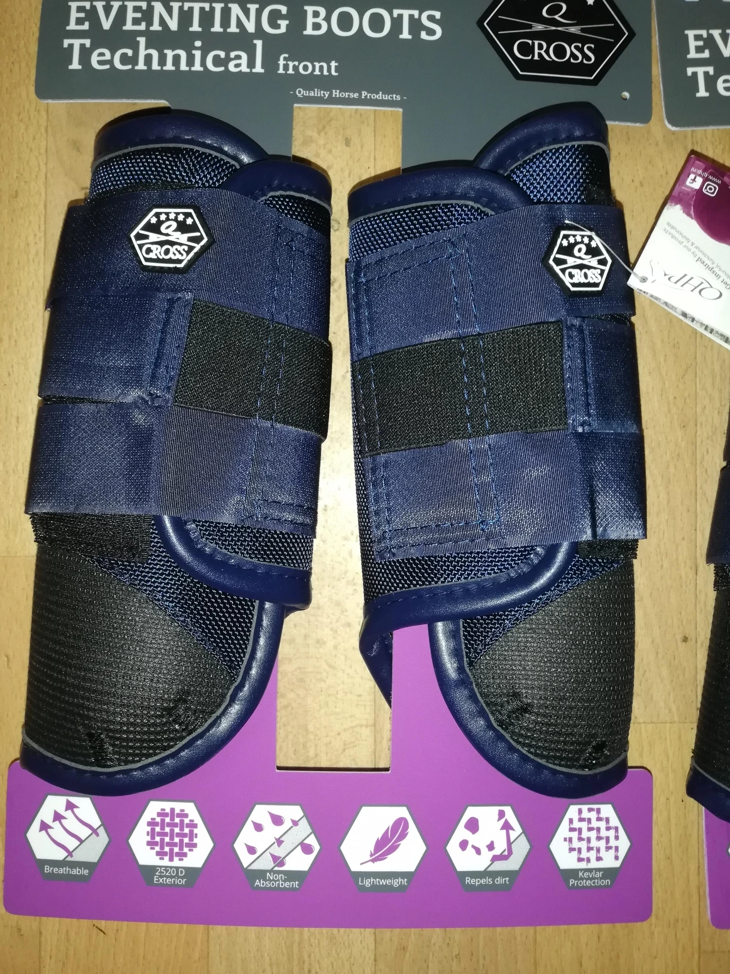 guetres de cross QHP anterieurs navy