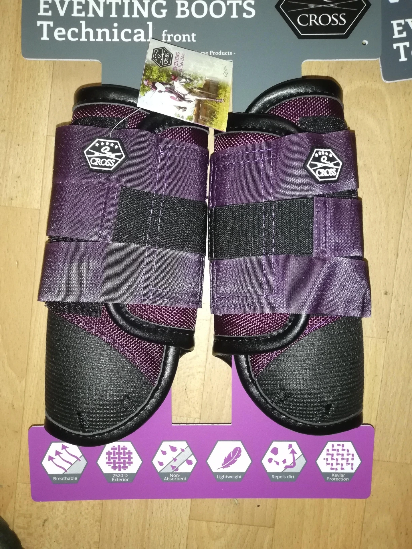 guetres de cross QHP anterieurs purple