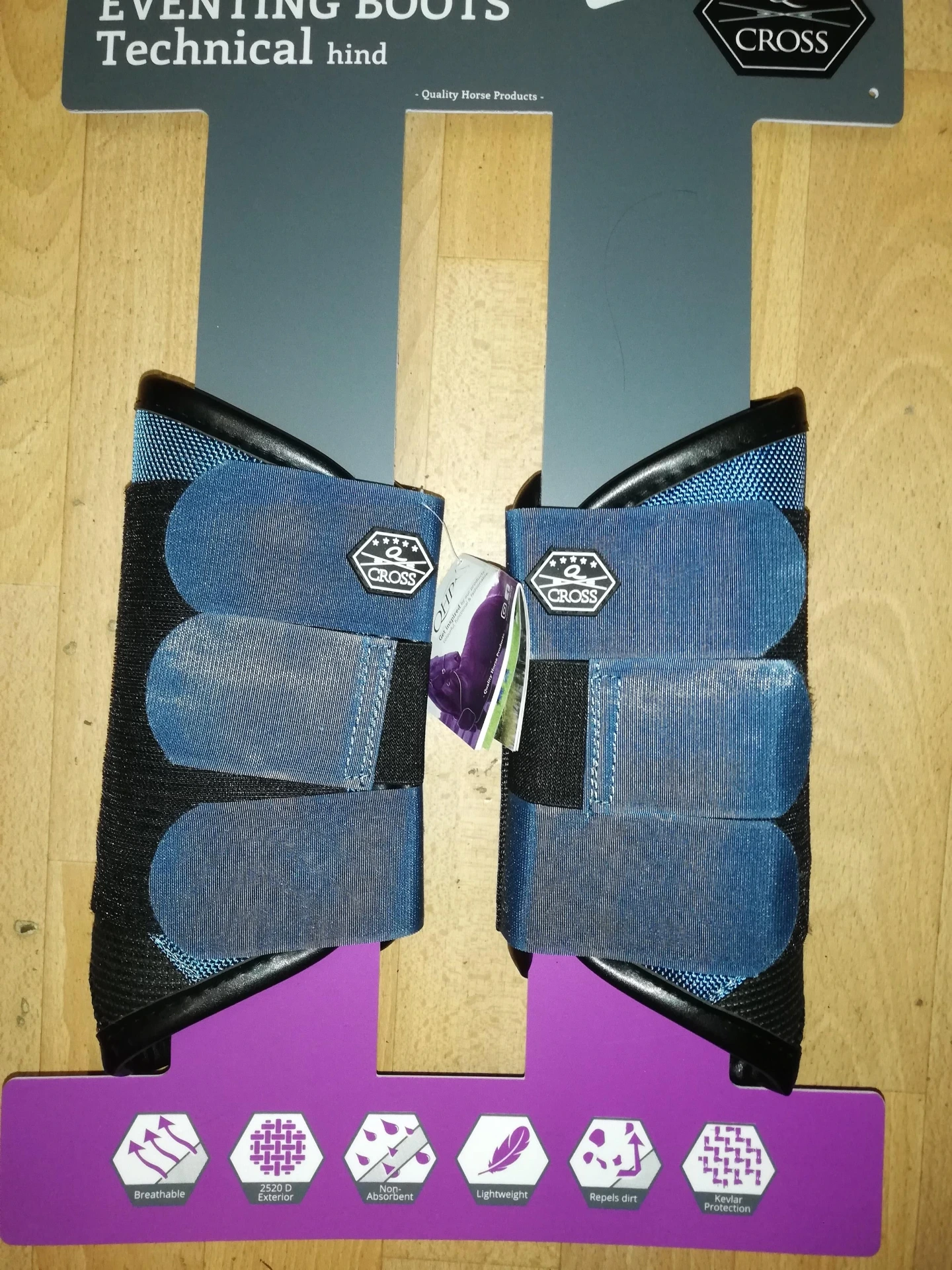 guetres de cross QHP posterieurs steel blue