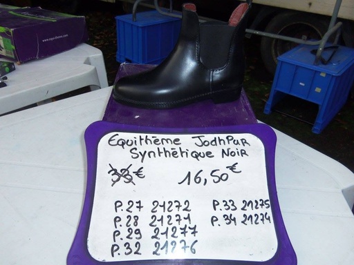 boots equitheme jodhpur synthetique 33