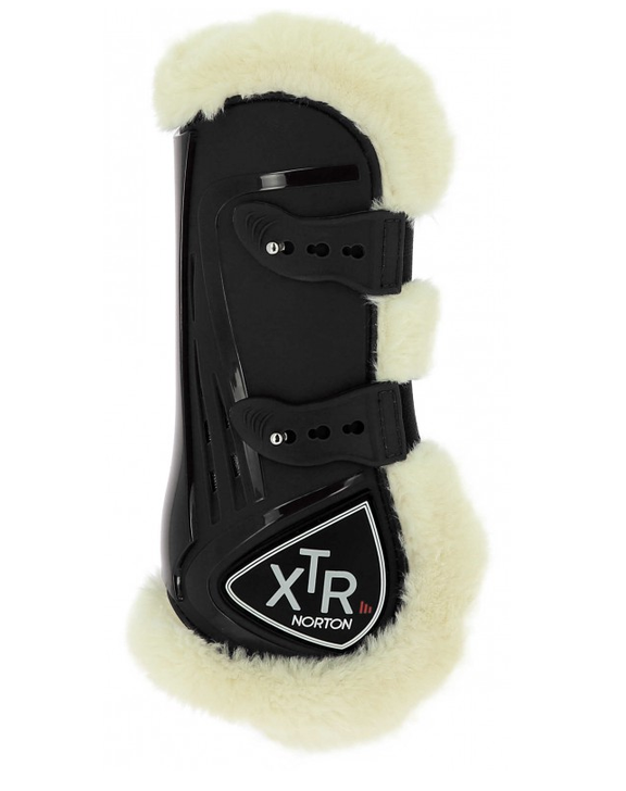 guetres norton XTR à boutons mouton synth noir poney