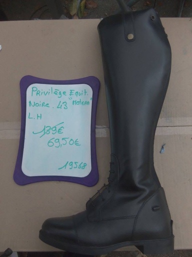 bottes privilege equitation lacets noir 43 LH matera