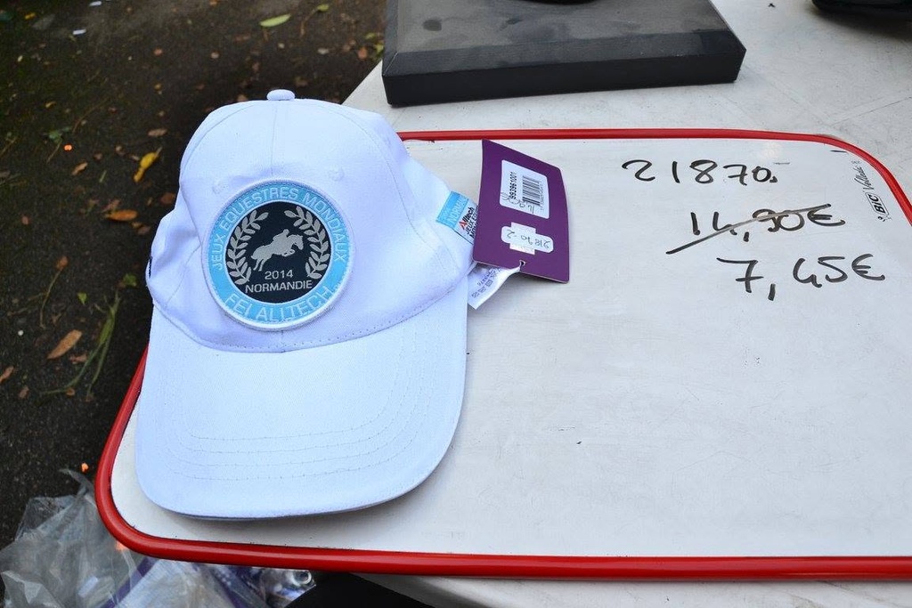 casquette equitheme JEM blanc