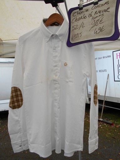 chemise cc homme charle nevel blanc victor L manches longues