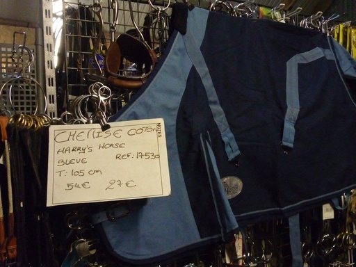 chemise coton harrys horse 105 marine ciel