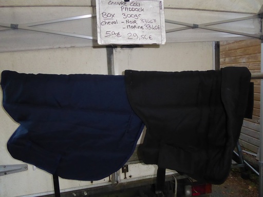 Couvre cou Paddock doublé boxe – Noir cheval