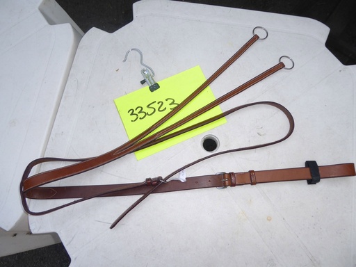 martingale anneaux cuir anglais surpiqué
