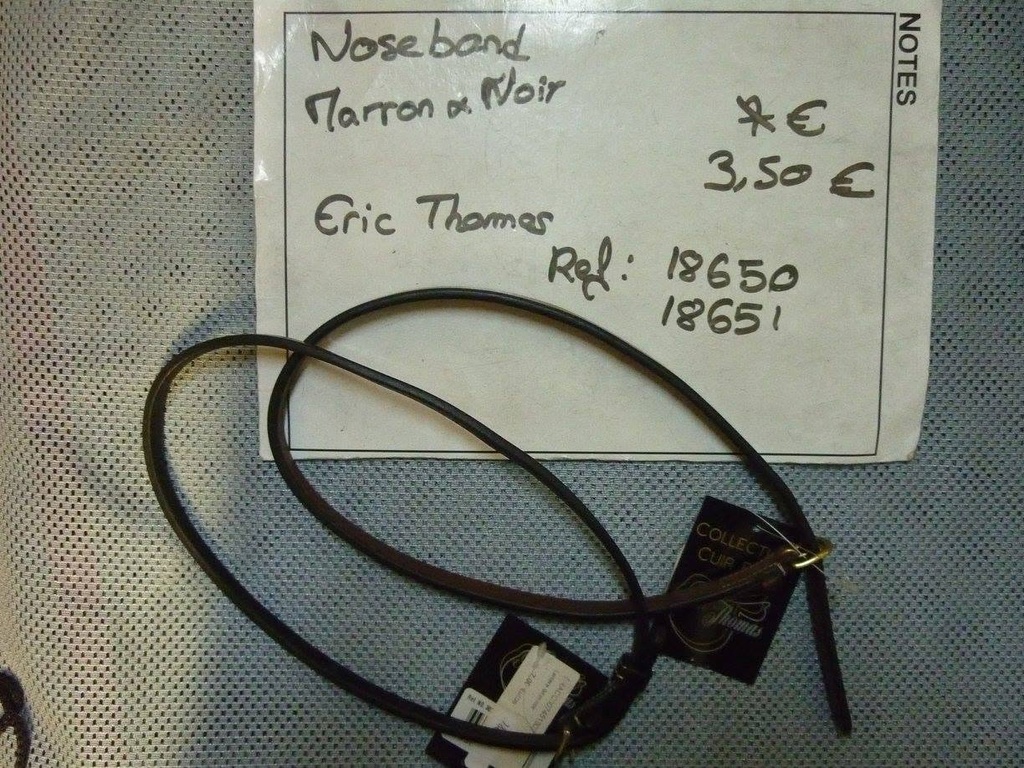 nose band fin noir doré eric thomas