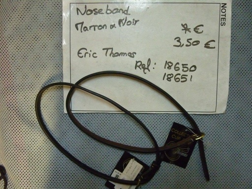 nose band fin noir doré eric thomas