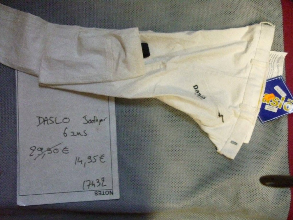 pantalon daslo blanc jodhpur 6ans