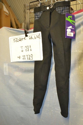 pantalon equitheme hiver noir 8ans