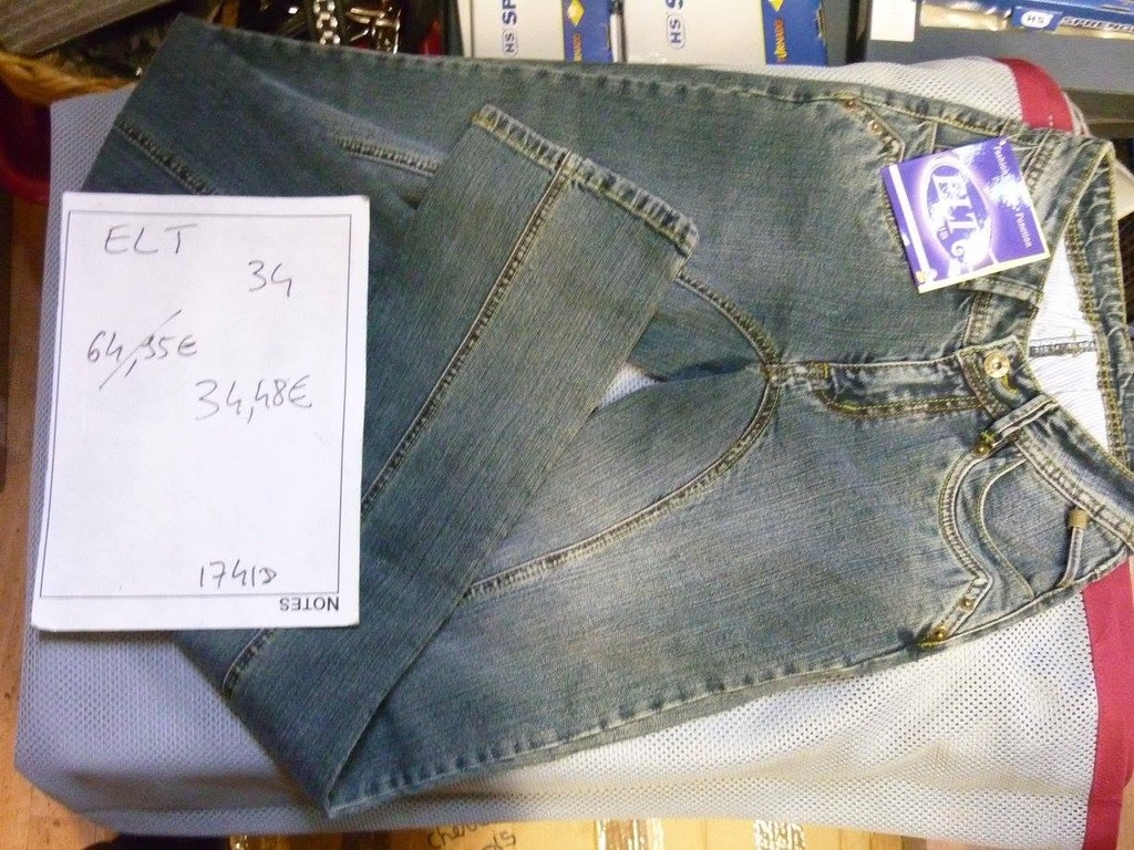 pantalon jean ELT 34 bleu