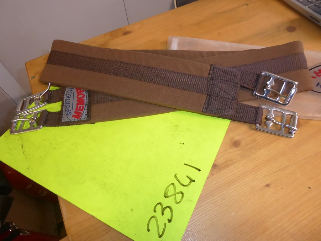 sangle coton sportech memory marron 130