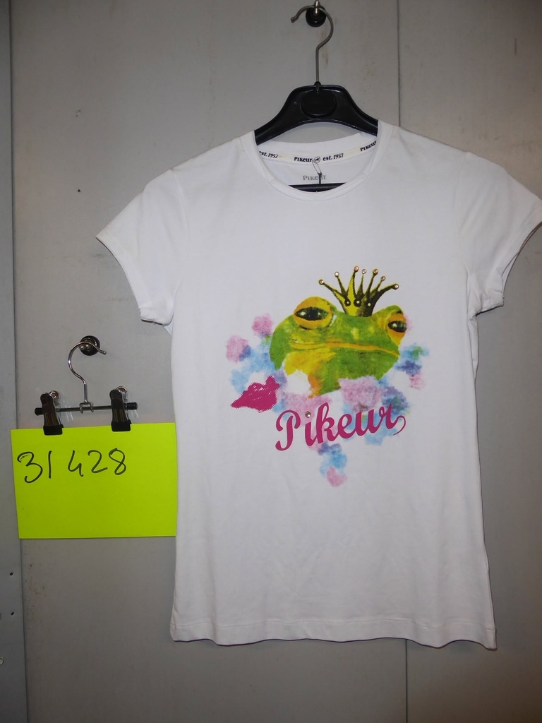 T-shirt pikeur blanc grenouille XS