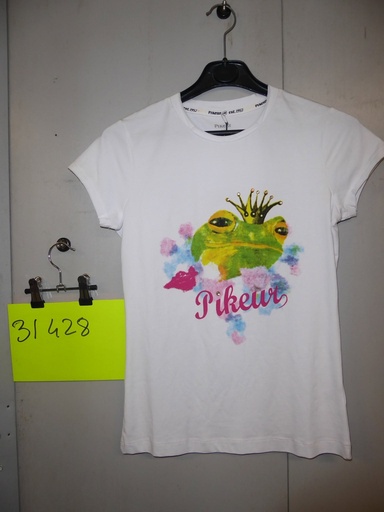 T-shirt pikeur blanc grenouille XS