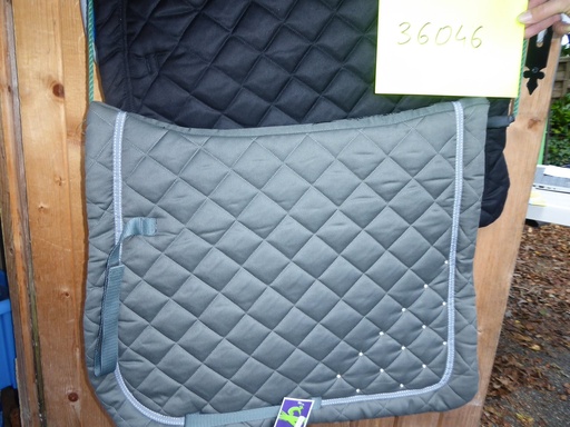 tapis equitheme samantha strass gris foncé cheval