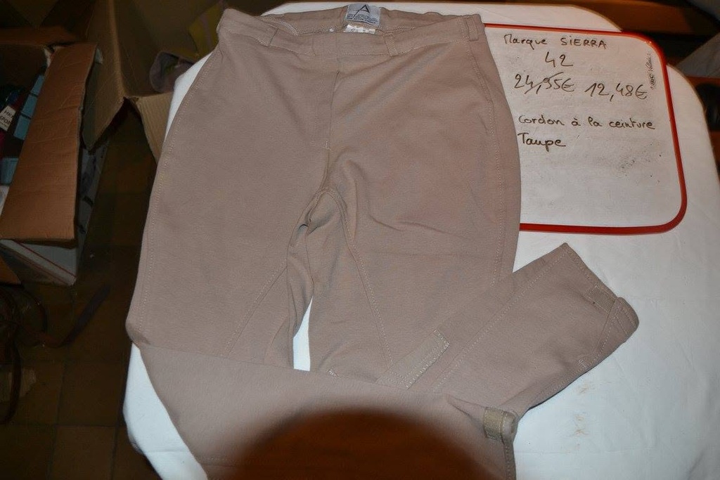 pantalon sierrra cordon beige 42