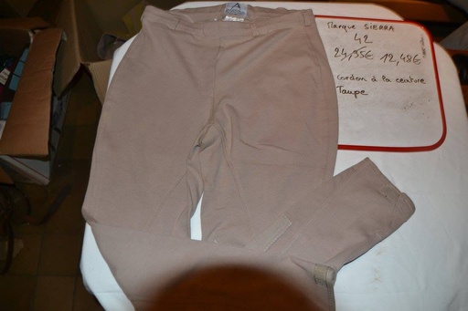 pantalon sierrra cordon beige 42