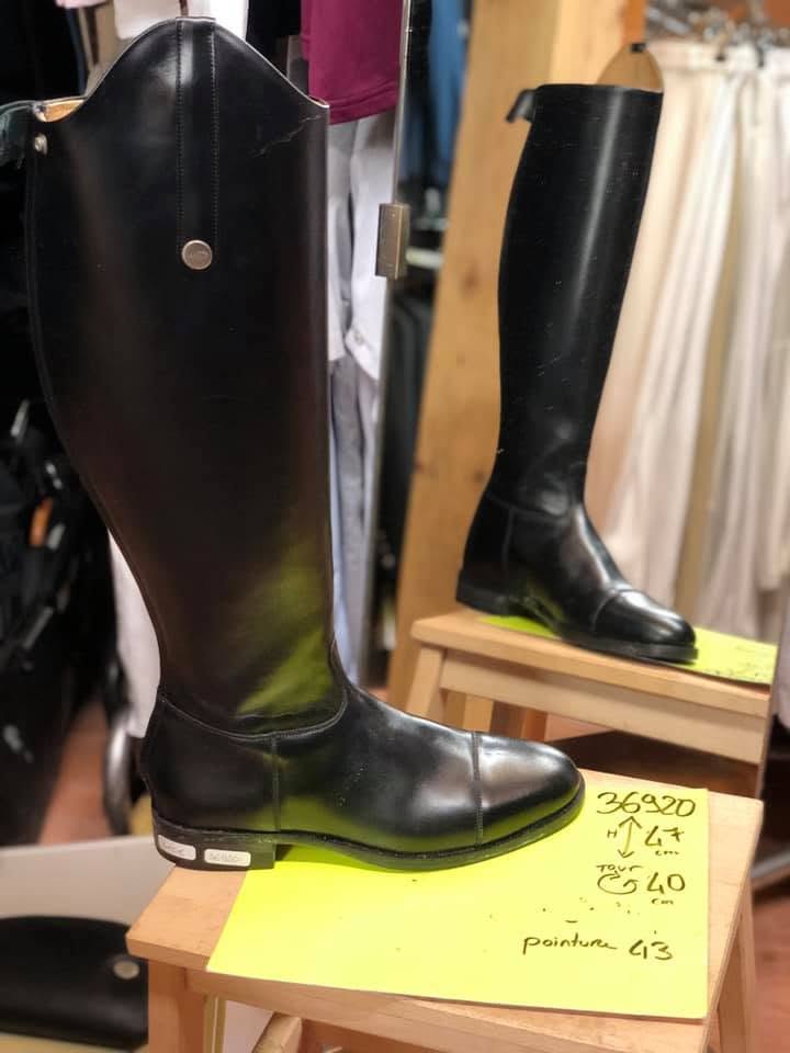 bottes cuir performance verone noir 43 mollet 40 hauteur 46