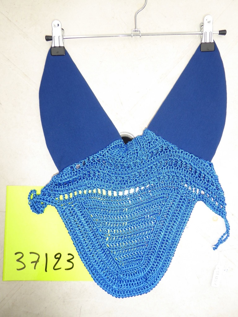 bonnet cheval paddock bleu roi satin anti bruit cheval