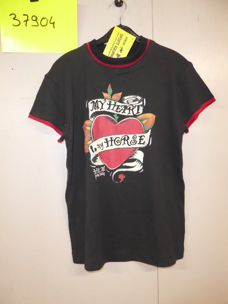 T-shirt HKM « my heart to my horse » noir 176
