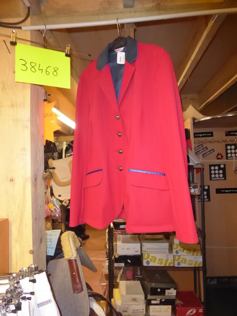 veste concours sarm hippique rouge femme 38fr 44it