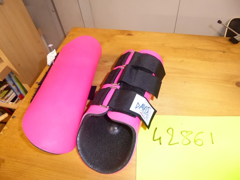 guetres davis fermées velcro fuschia L