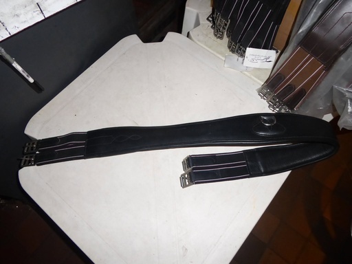 sangle cuir CDG noir 140