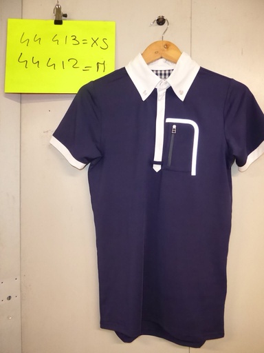 polo concours kingston san juan marine/blanc homme XS