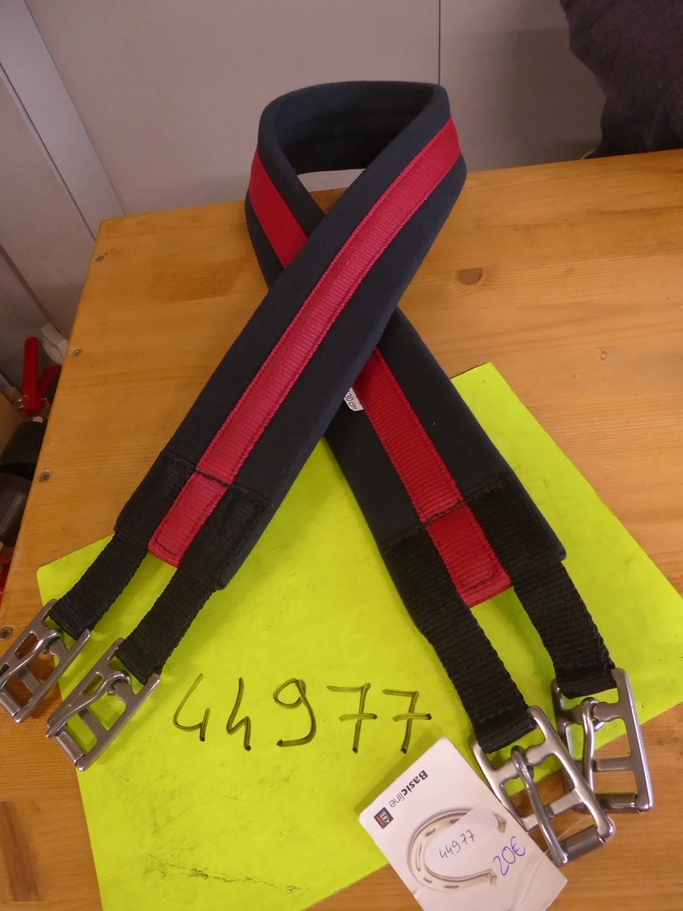 sangle tissus pfiff noir/rouge 130cm