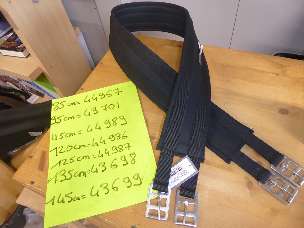 sangle tissus waldhausen noir 135cm