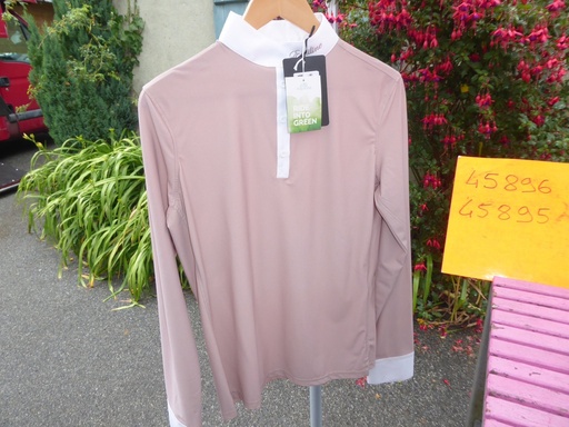 polo concours equiline enila manches longues vieux rose femme XL