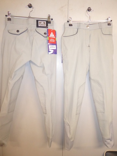 Pantalon EQUITHÈME “Verona” gris clair/anthracite femme 34