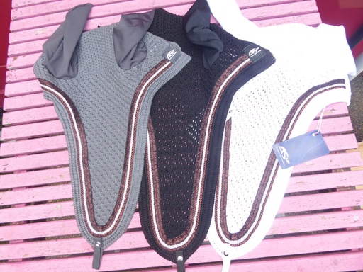 bonnet long a.scarpati blanc/marron cheval