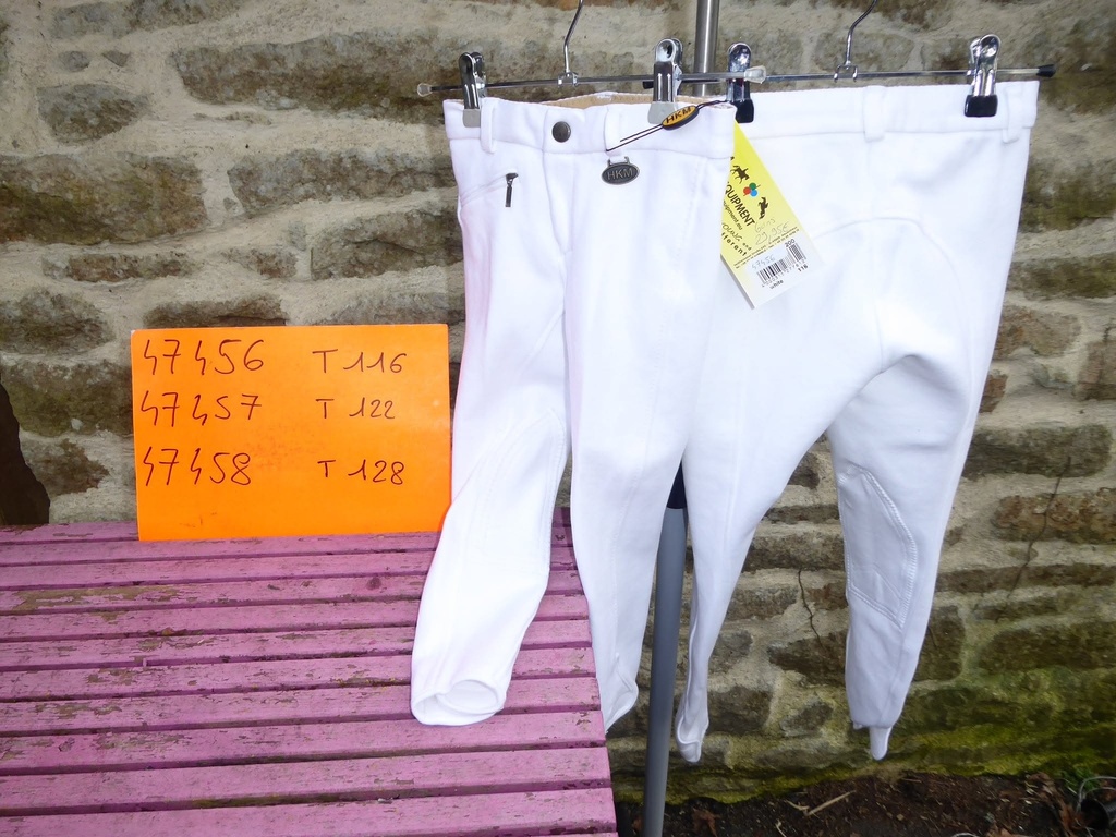 pantalon hkm blanc 122
