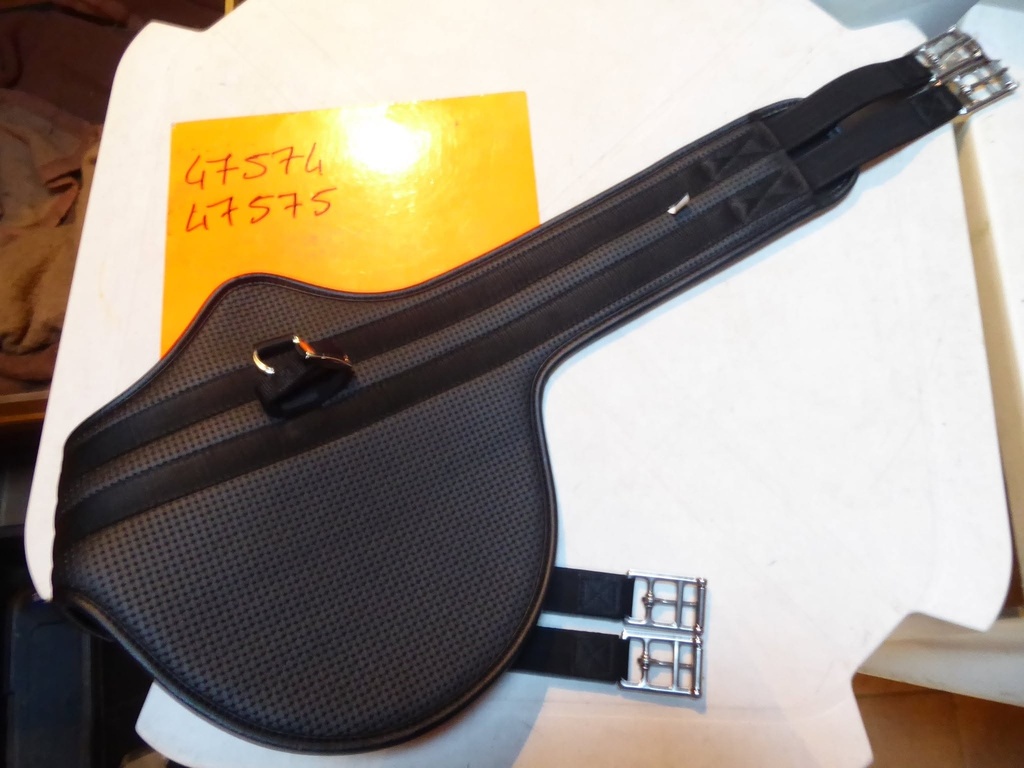 sangle bavette synthétique T de T nid abeille noir 125