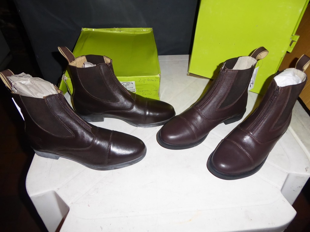 boots cuir CDG zip avant