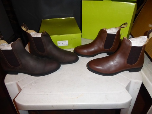 boots cuir CDG simple marron tres foncé 46
