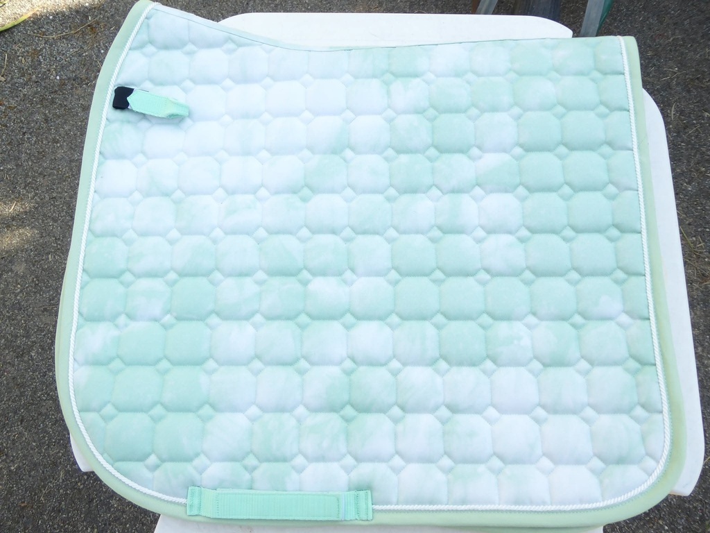 Tapis Tie dye QHP menthe dressage cheval