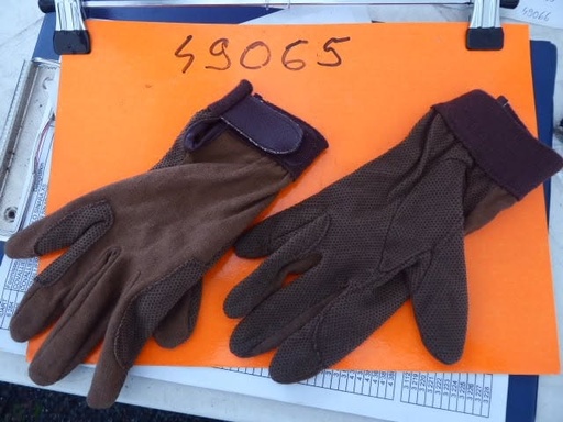 gants coton fin marron M