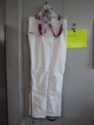 pantalon salopette jockey hiver mira blanc M